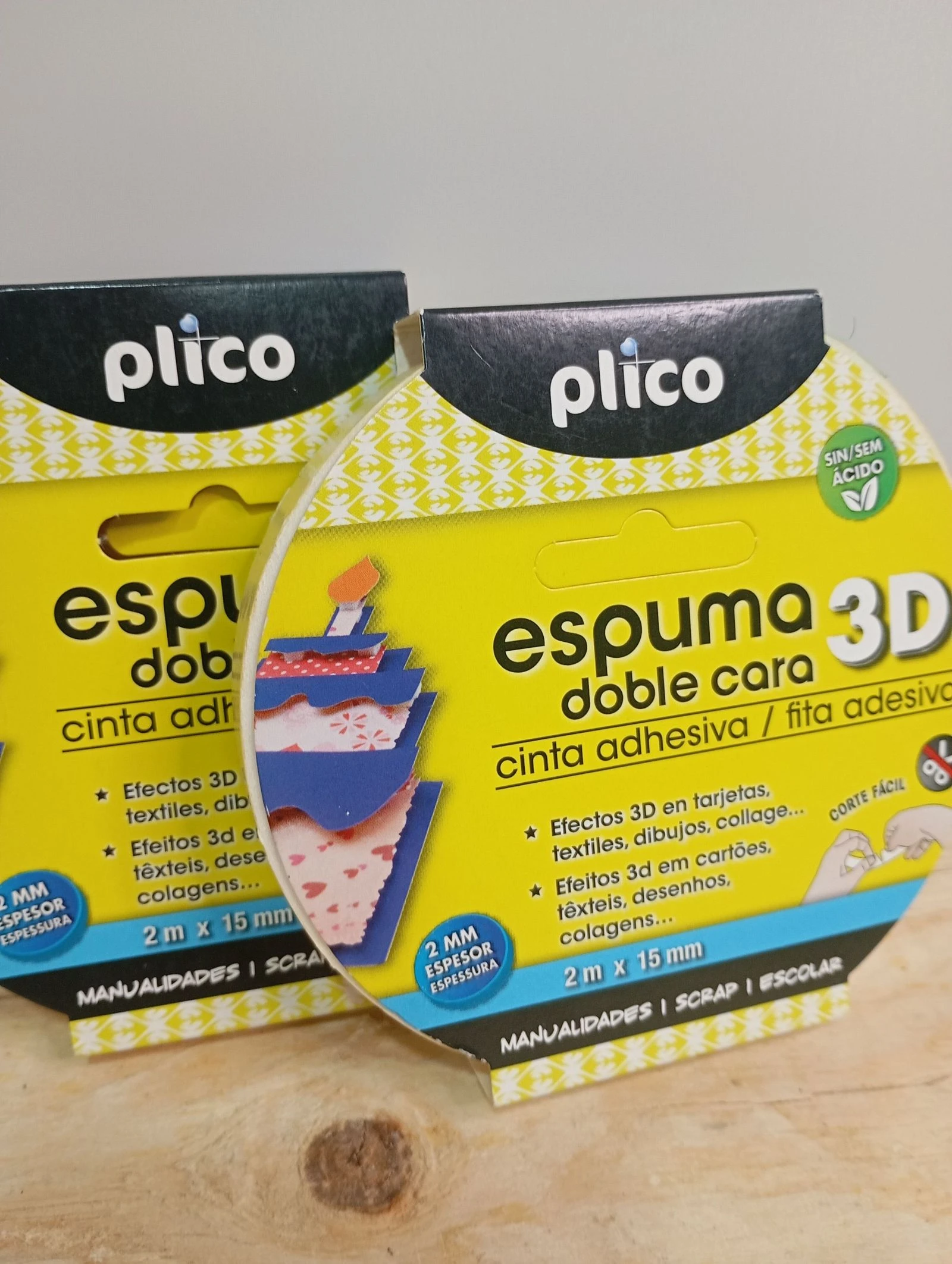 Cinta espuma 3D Plico doble cara